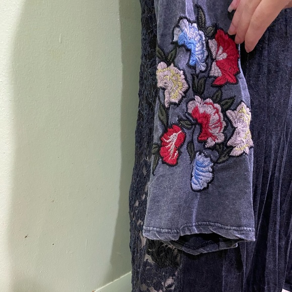 Denim Vibe T Party Bell Sleeve Shirt - Picture 3 of 6